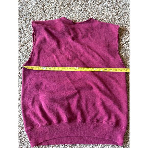 Vintage ‘94 Lillehammer XVII Olympic Winter Games Maroon Sleeveless M Crewneck - Picture 5 of 6